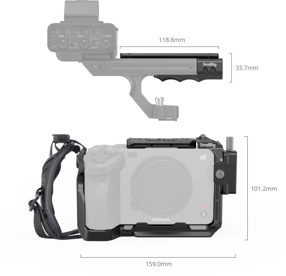 SmallRig 4184 rankinio narvelio rinkinys, skirtas Sony FX3 / FX30