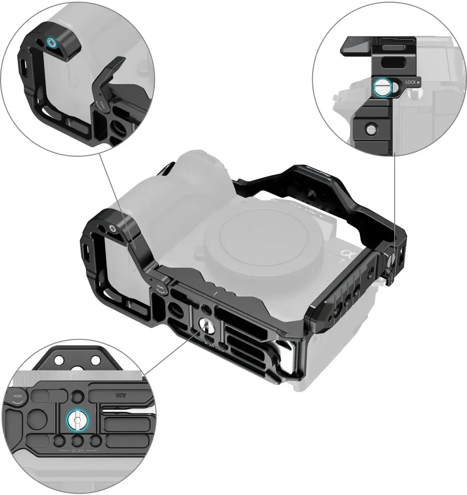 SmallRig HawkLock Cage Kit for Sony A 7R V / 7 IV / 7V / 7S III / 1 / 7R IV Advanced Edition (5599)
