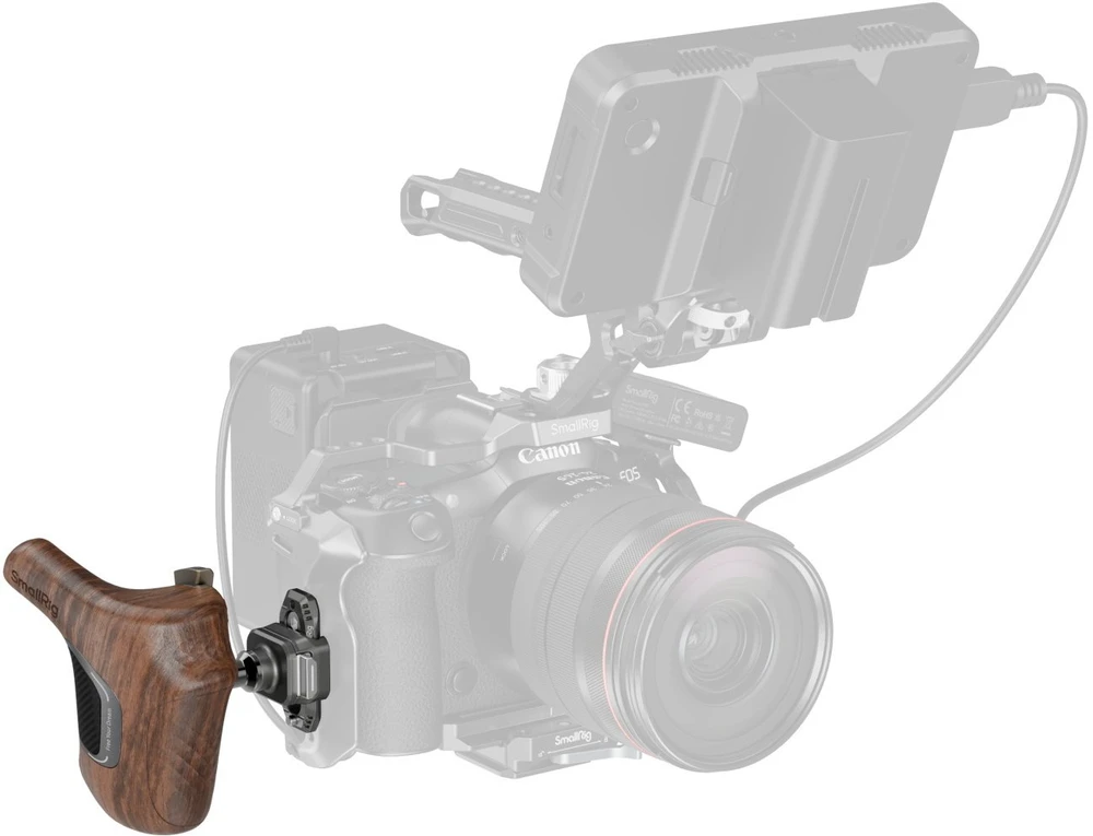 SmallRig ImageGrip serijos medinė rankena su NATO spaustuku (dešinė pusė) (5192)