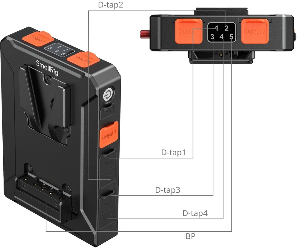 SmallRig Intelligent V-Mount Baterija Adapteris Plate (Basic Edition) (5653)
