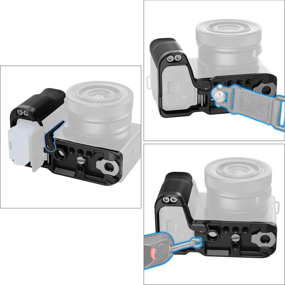 SmallRig 4778 L formos tvirtinimo plokštė su silikonine rankena Sony ZV-E10 II