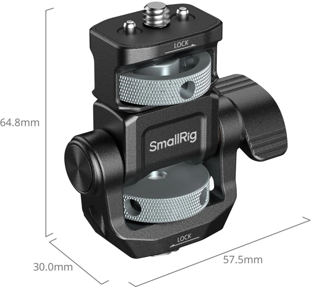 SmallRig 6313 Monitoriaus laikiklis horizontaliam ir vertikaliam filmavimui su šaltosios pėdos laikikliu