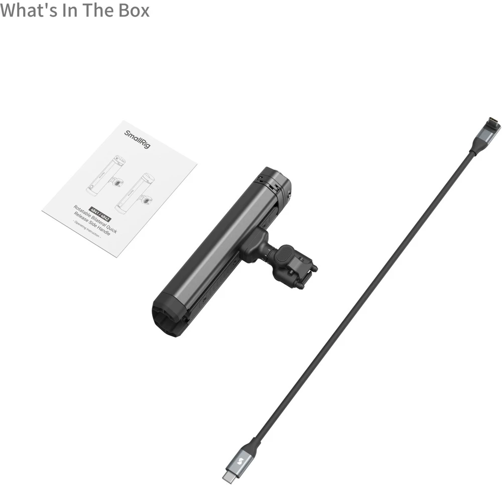 SmallRig 4841 Rotatable Bilateral Quick Release Side Handle with Wireless Control/M.2 SSD Enclosure