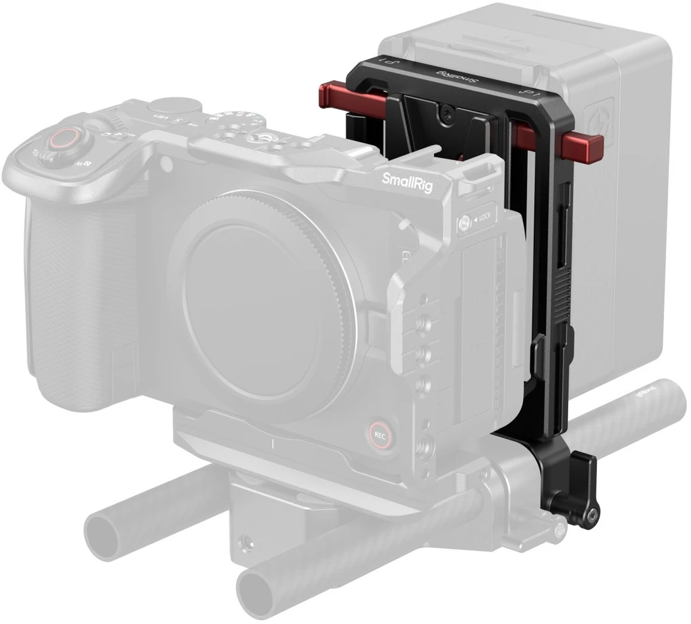 SmallRig Rotatable V-Mount Baterija Plate with Dual V-Locks and 15mm Dual Rod Clamp (6273)