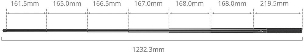 SmallRig Selfie Stick Support for Action Cameras 120cm (6319)