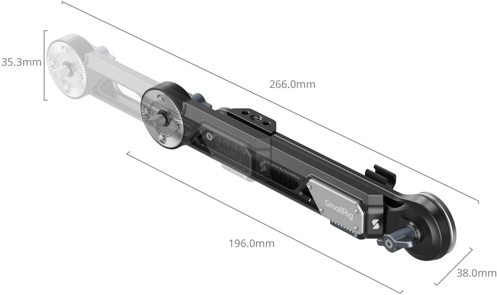 SmallRig pečių rig'o prailginimo rankos adapteris su ARRI rosette, 2 vnt. (5206)