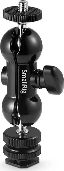 SMALLRIG 1135 MULTI-FUNC DOUBLE BALLHEAD SHOE+1/4"
