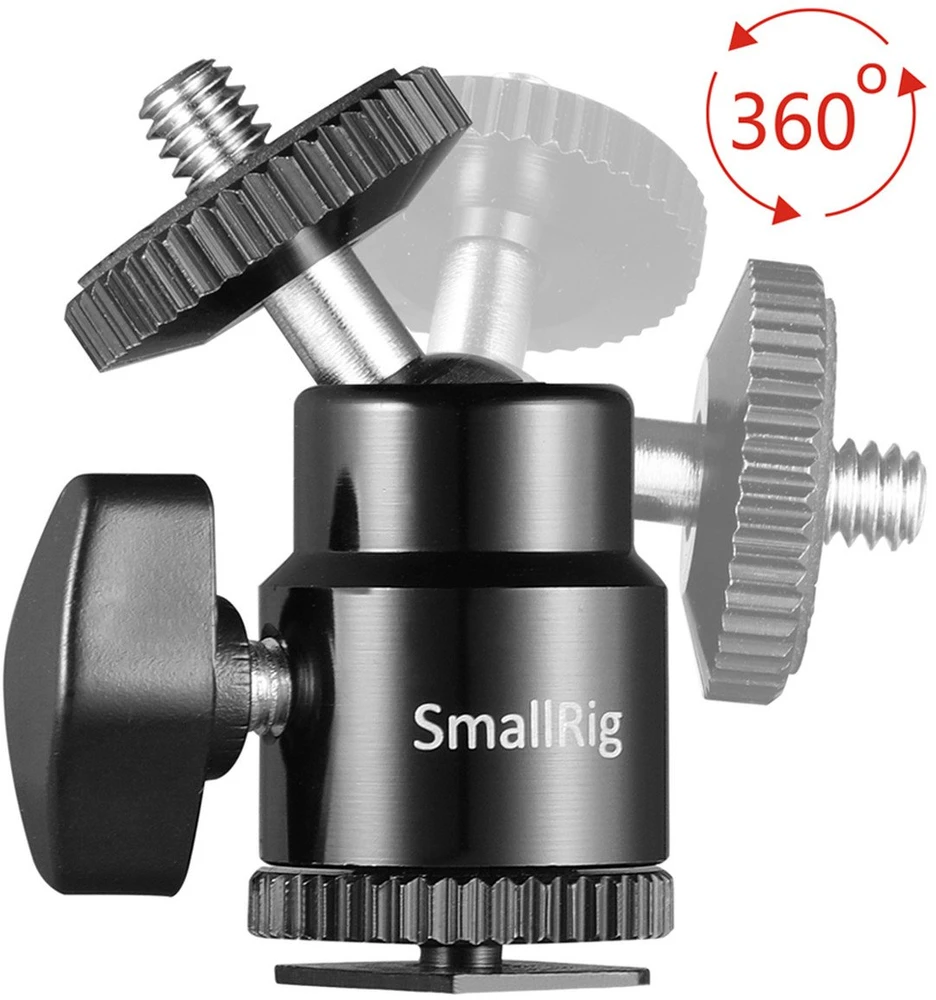 SMALLRIG 2059 CAMERA HOT SHOE -BALLHEAD-1/4"SC 2P