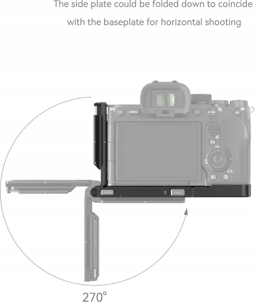 SMALLRIG 3984 FOLDABLE L-SHAPE MOUNT PLATE FOR SONY A7R V / A7 IV / A7S III