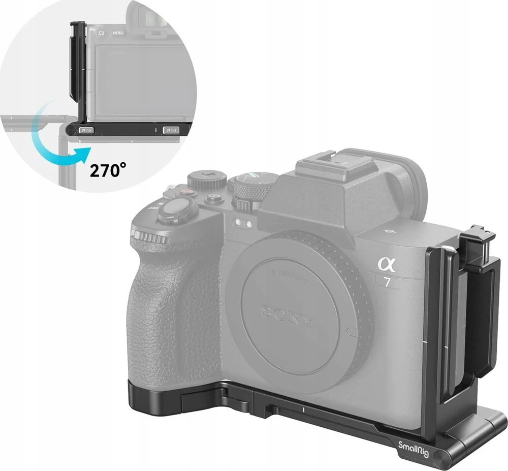 SMALLRIG 3984 FOLDABLE L-SHAPE MOUNT PLATE FOR SONY A7R V / A7 IV / A7S III