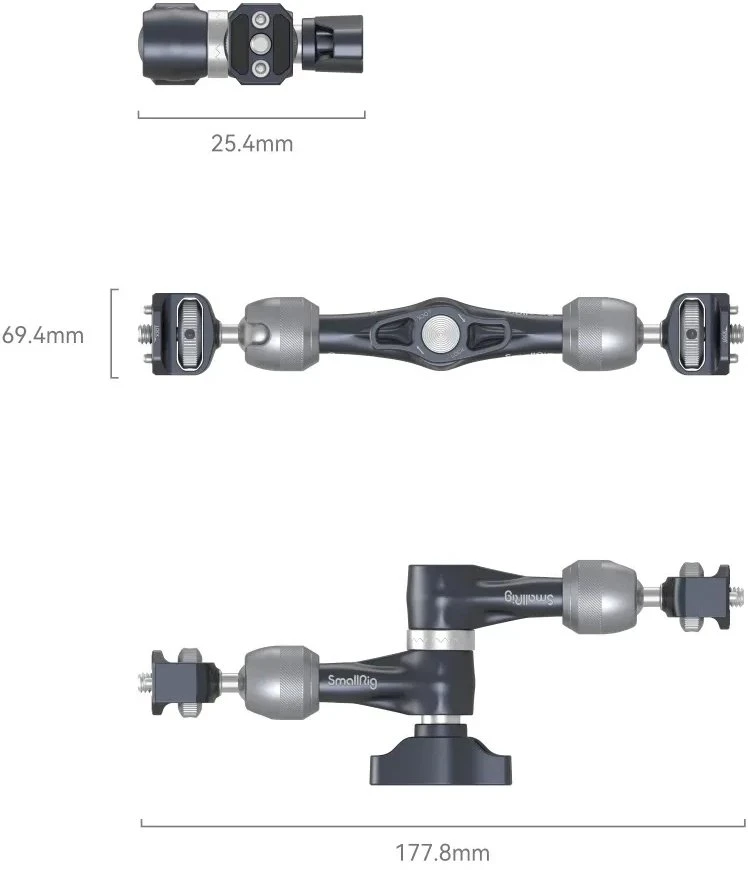 SmallRig 7&rdquo; lankstoma rozetės rankena Magic 4194