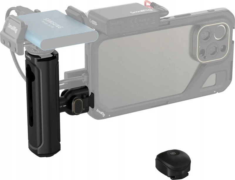 „SmallRig 4402“ pasukamas belaidis valdymo pultas ir greito atleidimo šoninė rankena