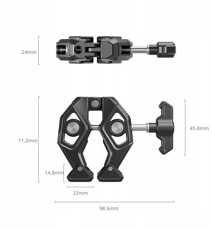 SmallRig 5319 krabą primenantis spaustukas
