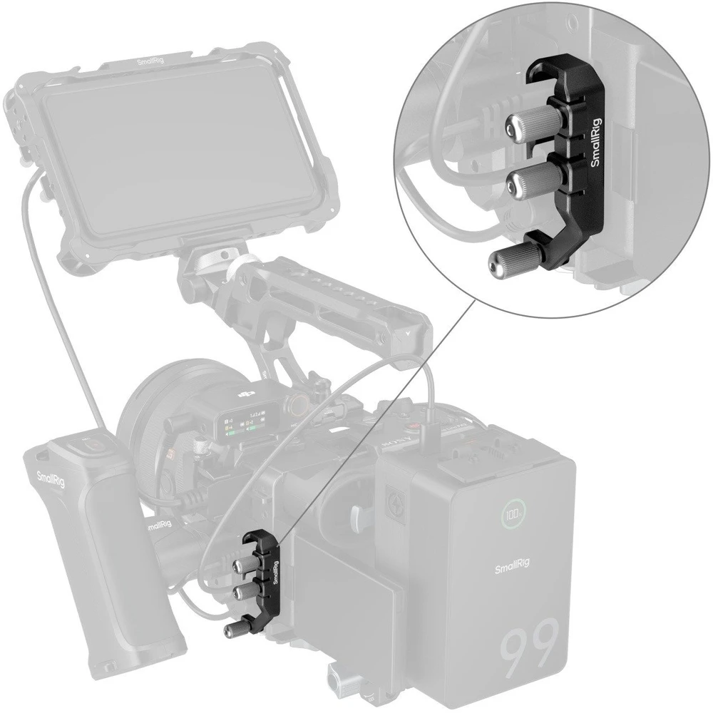 SmallRig USB-C & Multi Cable Clamp for Cages for Sony FX2 (5592)