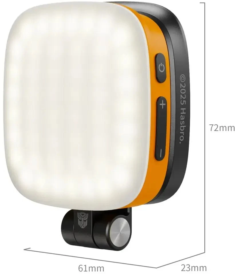„SmallRig 5513 Vibe P48“ nuimamas mobiliojo telefono LED vaizdo įrašymo žibintuvėlis „BumbleBee Edition“