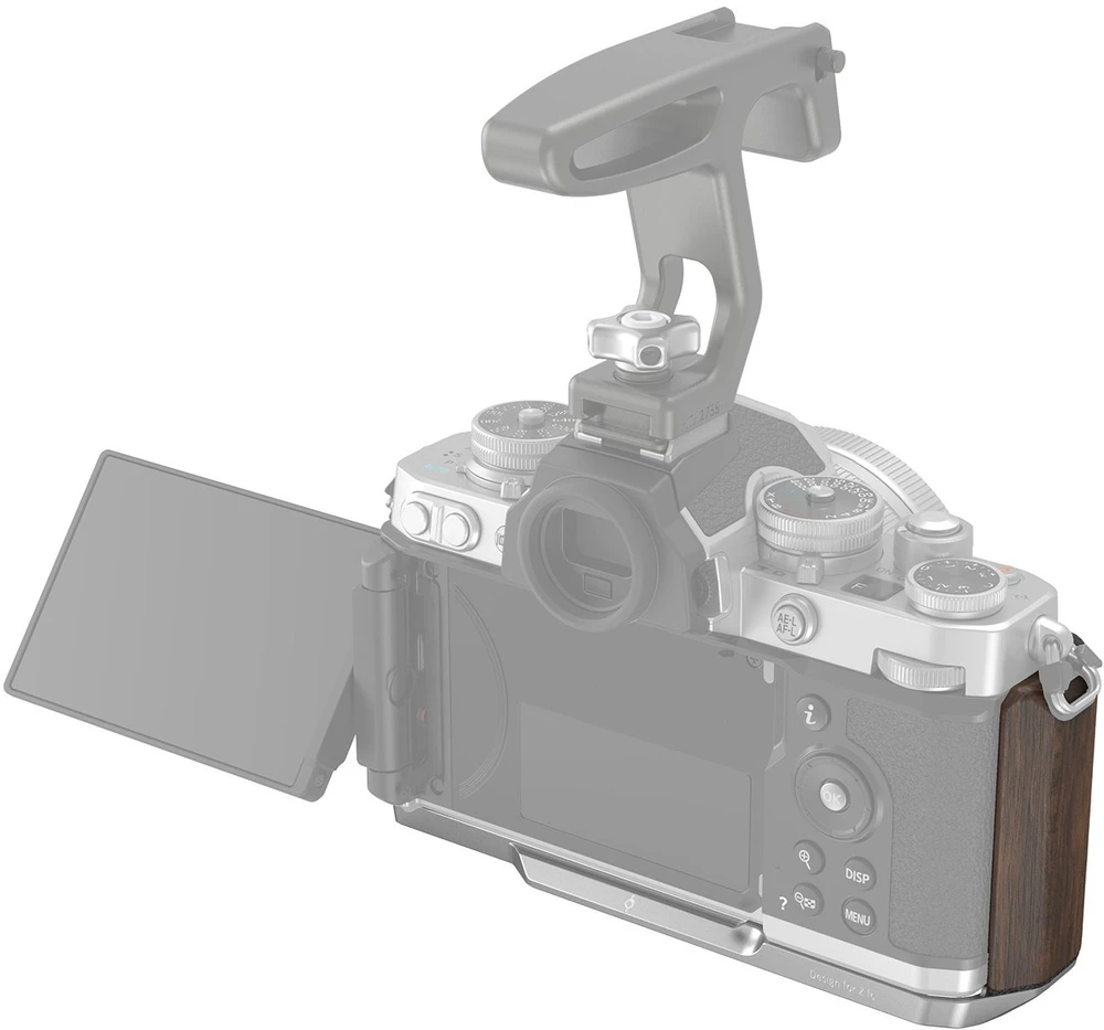 SmallRig medinė L formos rankenėlė Nikon Z fc, sidabrinė (4803)