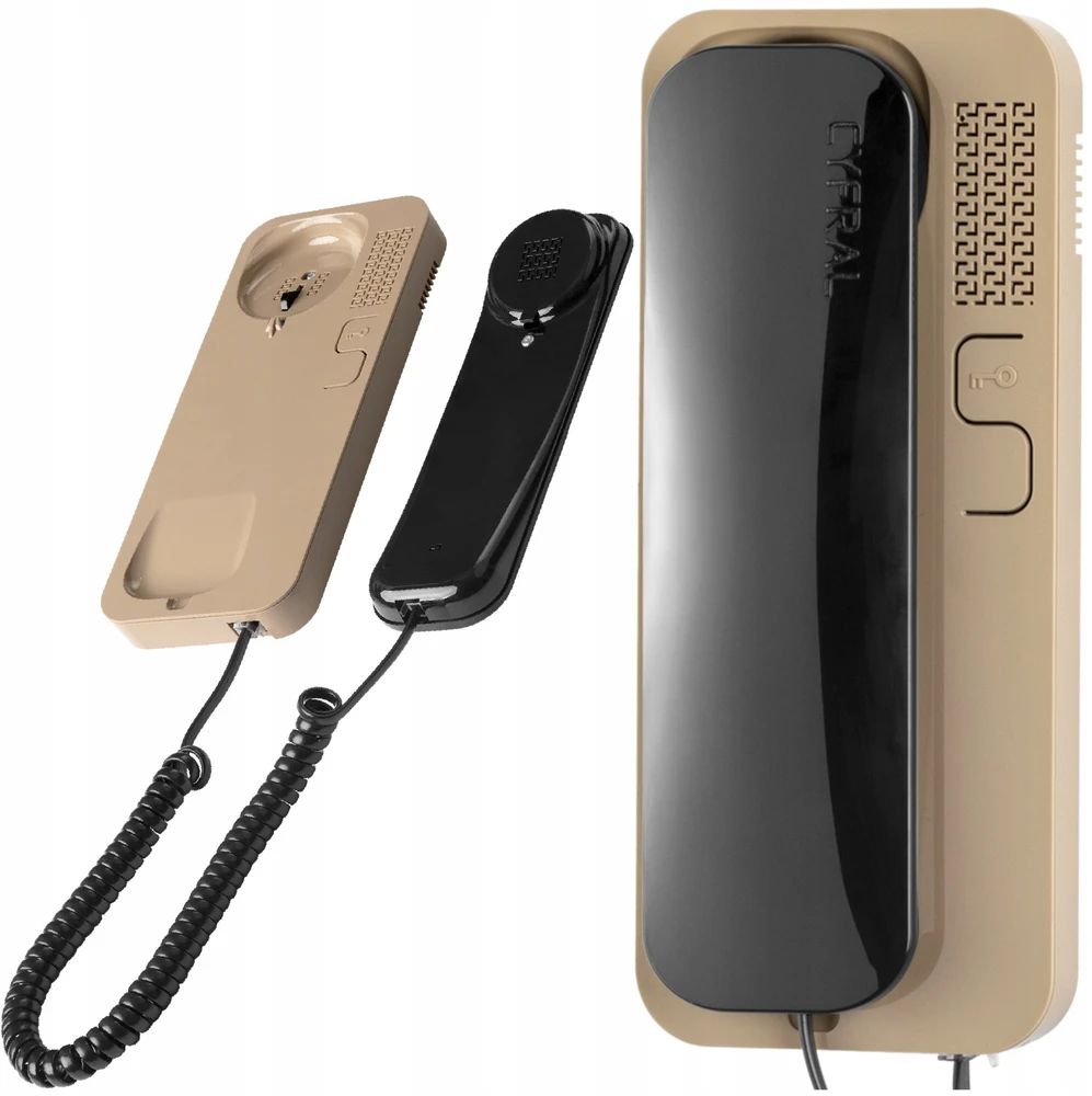Orno Daugiabučio telefono numeris, skirtas 4, 5, 6 laidų instaliacijai SMART 5P, CYFRAL, juodos ir smėlio spalvos
