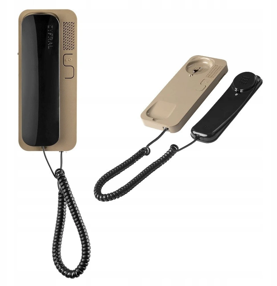 Orno Daugiabučio telefono numeris, skirtas 4, 5, 6 laidų instaliacijai SMART 5P, CYFRAL, juodos ir smėlio spalvos