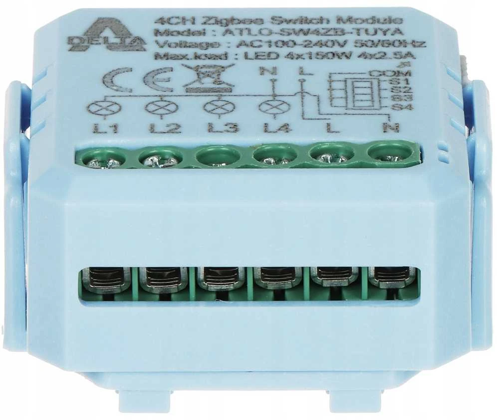 SMART ATLO-SW4ZB-TUYA ZigBee jungiklis, Tuya Smart