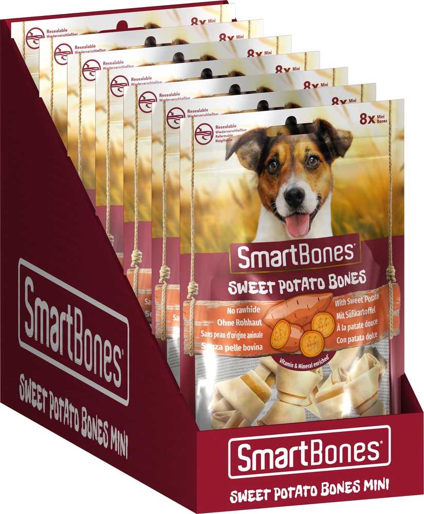 Skanėstas šunims SmartBones Sweet Potato 0.128 kg, 8 vnt.