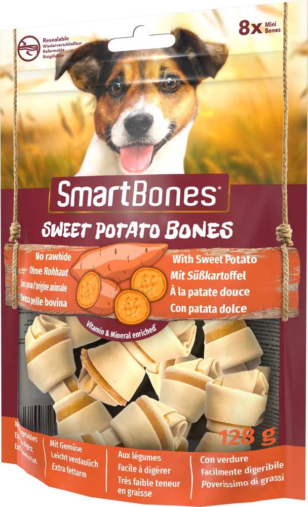 Skanėstas šunims SmartBones Sweet Potato 0.128 kg, 8 vnt.