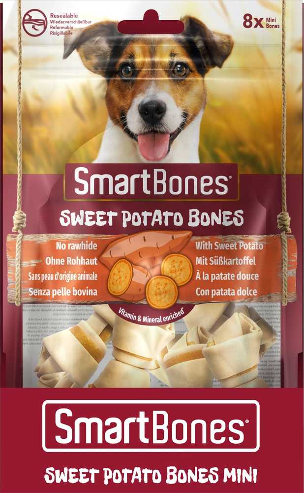 Skanėstas šunims SmartBones Sweet Potato 0.128 kg, 8 vnt.