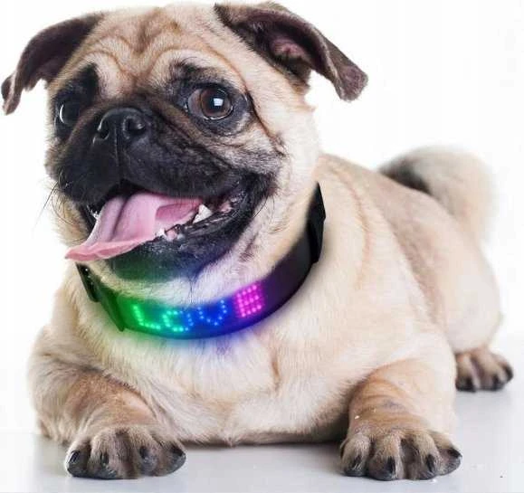 Media-Tech LED apykaklė su LOVE užrašu