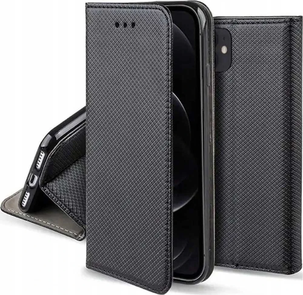Dėklas Oem SMART CASE Book skirtas Xiaomi Redmi 10 / Redmi 10 2022 juodos spalvos