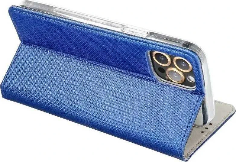 OEM atverčiamas dėklas, skirtas iPhone 13, Smart Case Book, tamsiai mėlynas