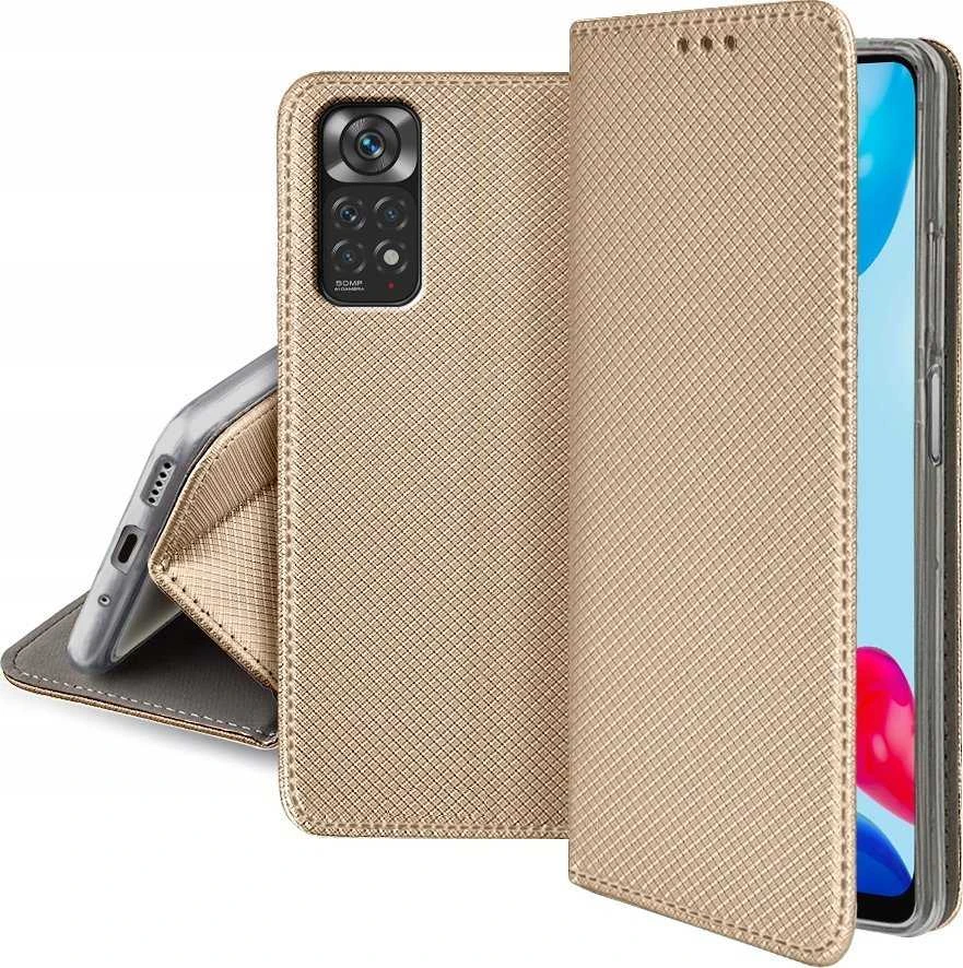 Dėklas Oem SMART CASE Book skirtas Xiaomi Redmi Note 11 / 11S aukso spalvos