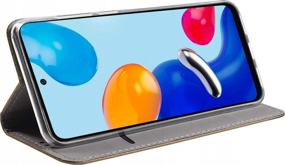 Dėklas Oem SMART CASE Book skirtas Xiaomi Redmi Note 11 / 11S aukso spalvos
