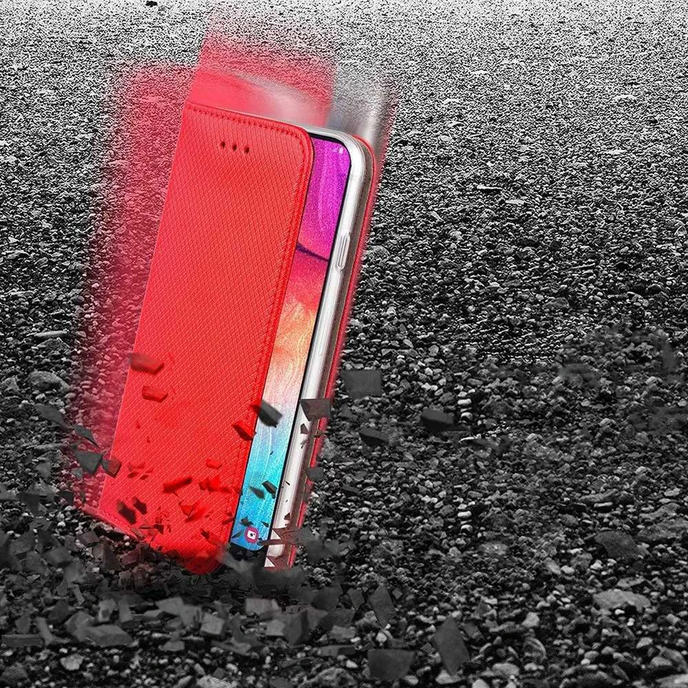 OEM IŠMANUSIS DĖKLAS Knygų dėklas Xiaomi Redmi Note 14 5G raudonas