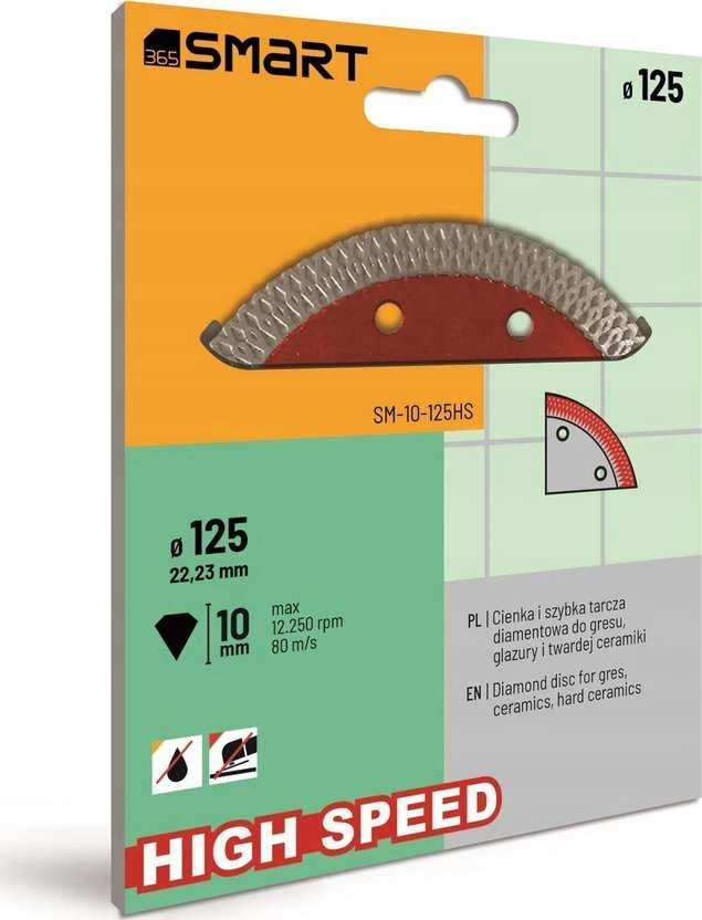 Smart Išmanusis deimantinis didelio greičio 125 mm veržliaraktis (SM-10-125HS)