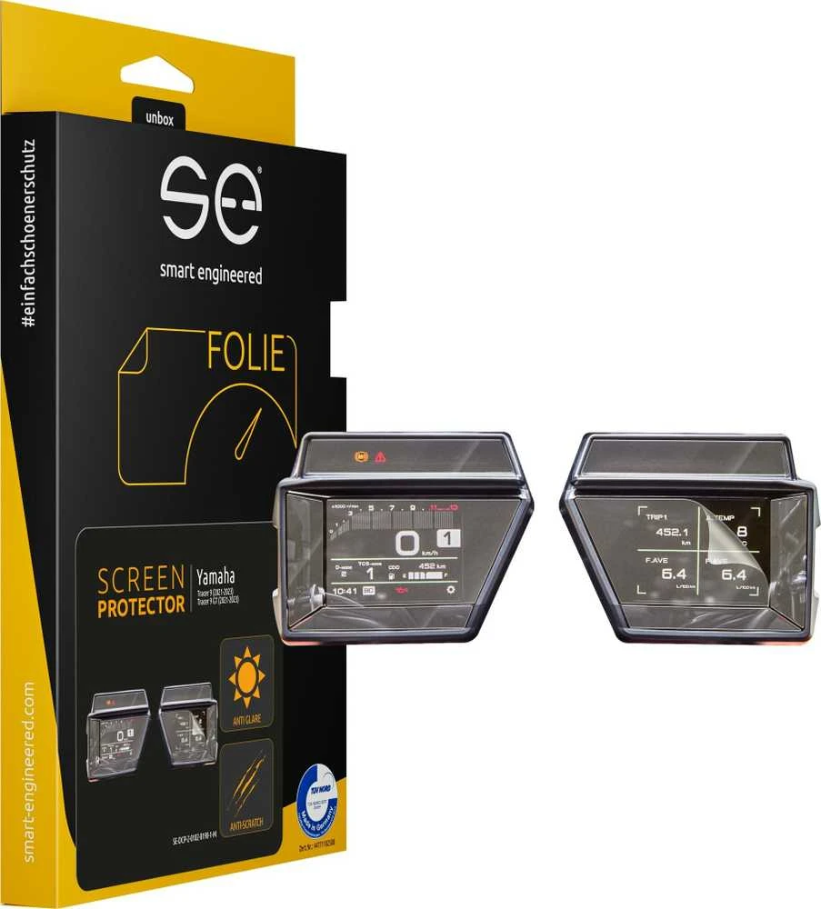 Smart Engineered Smart Engineered SE-DCP-2-0102-0198-1-M, ekrano apsauga, motociklas, skaidrus, vienspalvis, Yamaha Tracer 9 GT 2023