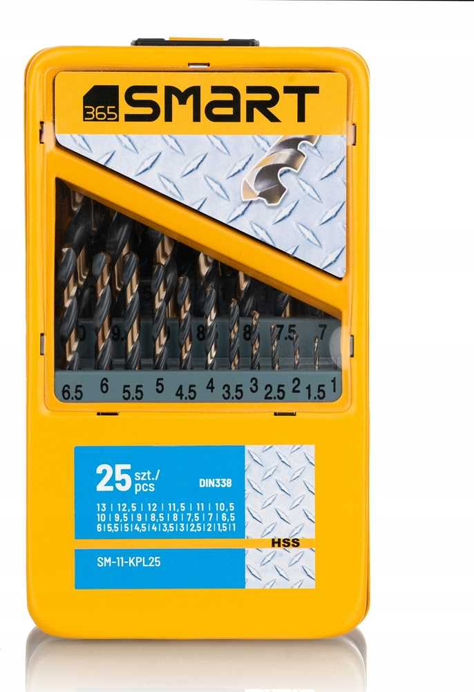 Smart Rinkinys HSS grąžtas metalui 25 vnt. (11-KPL25)