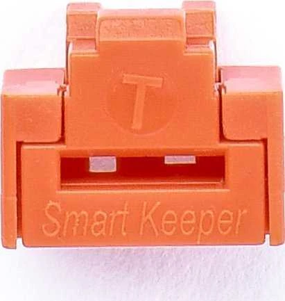 Šakotuvas Tinklo Priedas - SmartKeeper NL03PKOR 10 RJ45 Prievadų Blokatoriai su Raktu Oranžinė