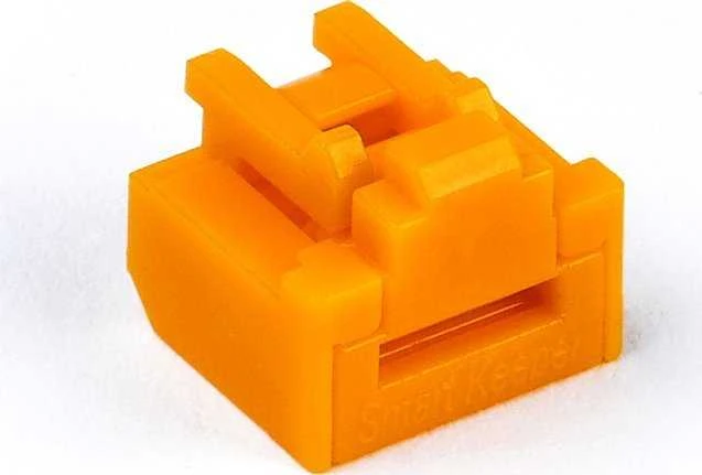 Šakotuvas Tinklo Priedas - SmartKeeper NL03PKOR 10 RJ45 Prievadų Blokatoriai su Raktu Oranžinė