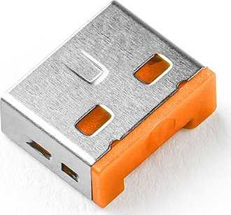 Šakotuvas SmartKeeper Basic Blokada "Port USB-A" oranžinė 6 Stk.+Key