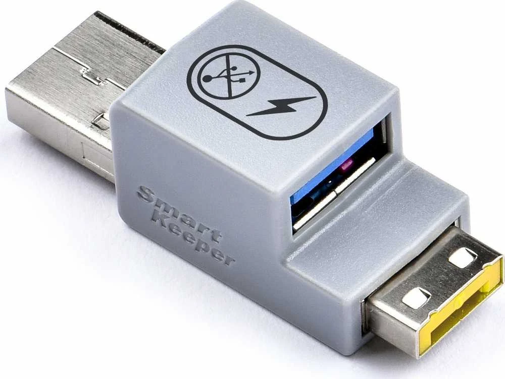Šakotuvas Smart Keeper Smartkeeper SmartKeeper Basic "USB-A prievadas" Smart Data Blocker gelb