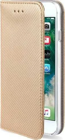 Forcell Dėklas Smart Magnet book Samsung Galaxy A13 4G A135 aukso spalvos