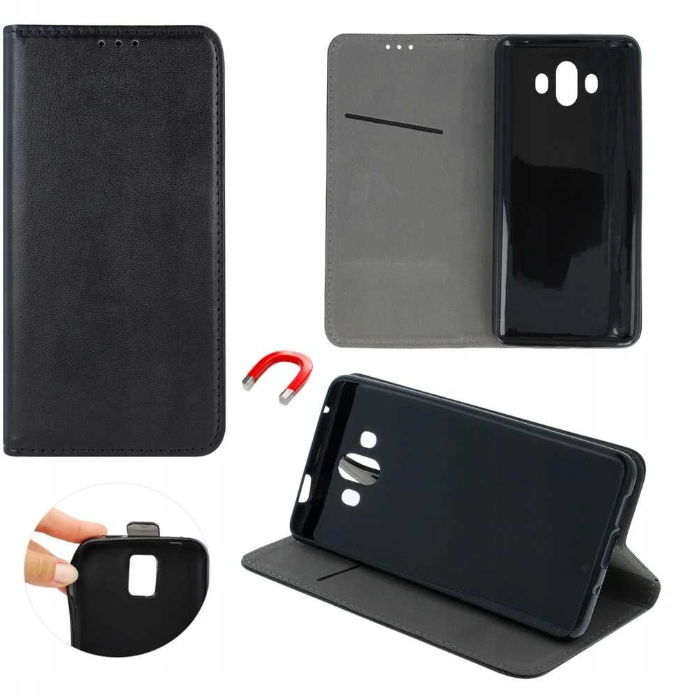 Oem SMART MAGNETO Book dėklas skirtas Samsung Galaxy M55 5G juodos spalvos