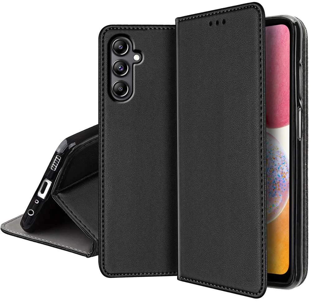 Oem SMART MAGNETO Book dėklas skirtas Samsung Galaxy S25 juodos spalvos