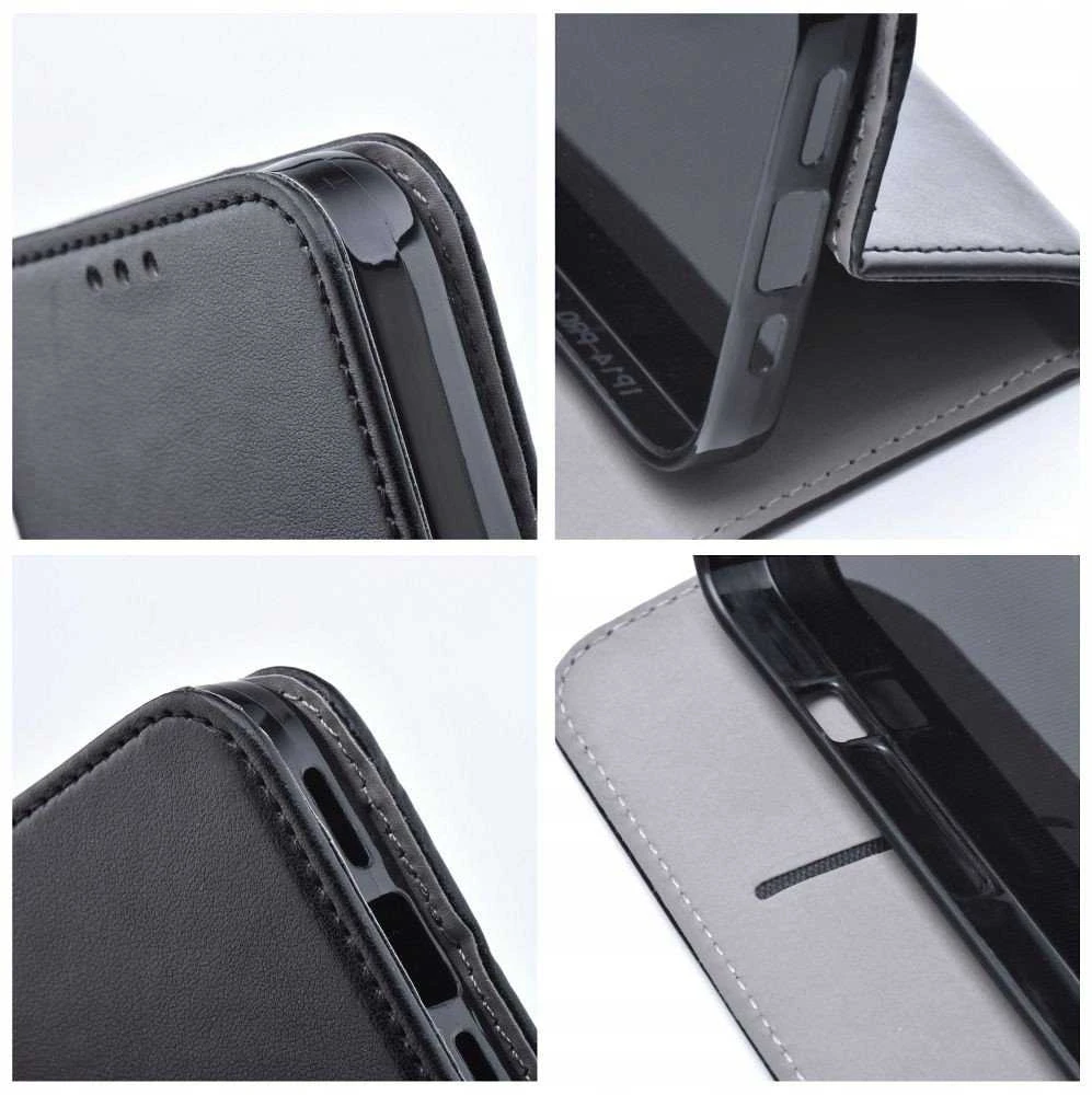 Dėklas Oem Flip case for Motorola G55 5G Smart Magneto juodas