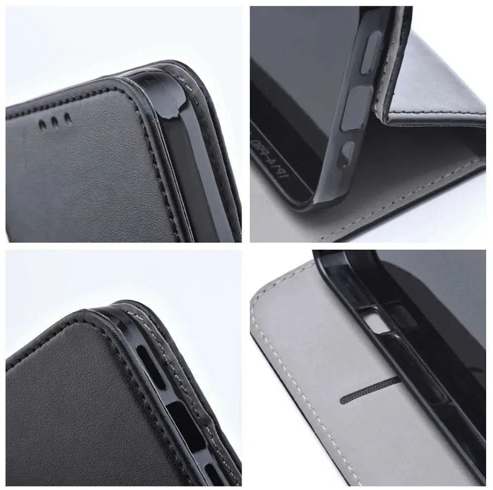 Dėklas Oem Flip case for Oppo Reno 13F 4G / 5G Smart Magneto juodas