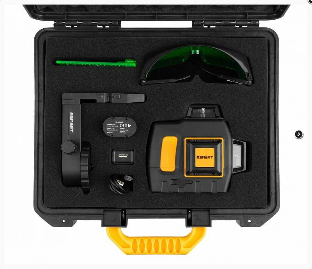 Smart365 3x360° plokštuminis lazeris 40xl žalia, 40 m