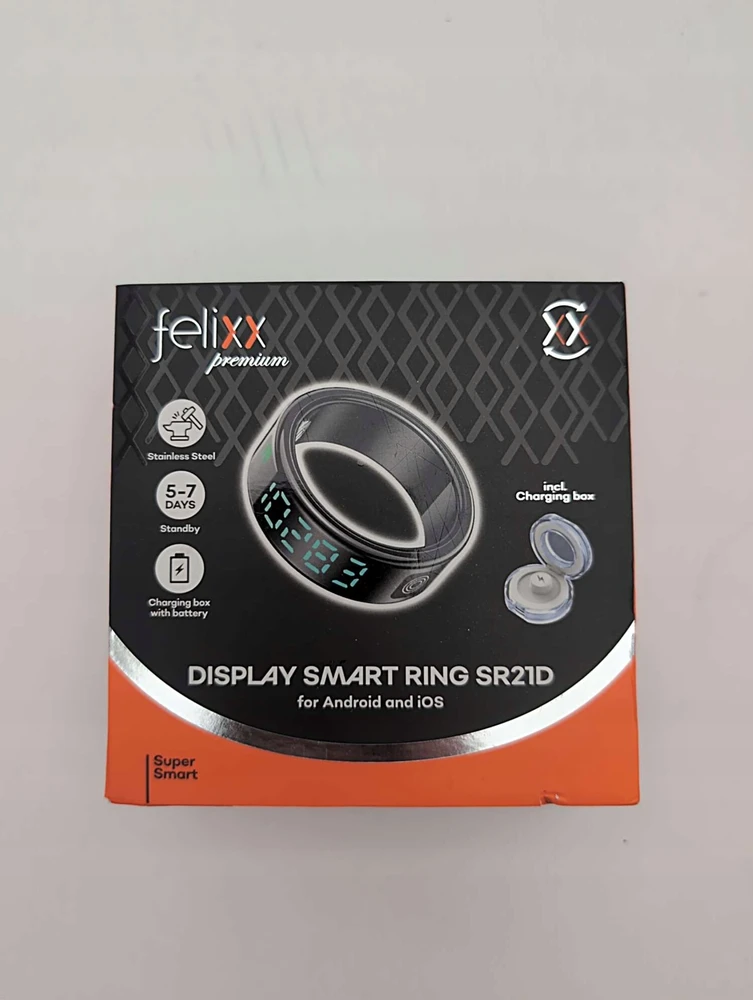 Išmanusis žiedas Beafon Felixx Smart Ring SR21-Juodas-Dydis 13 (69,8mm) (SR21D-BK-13)