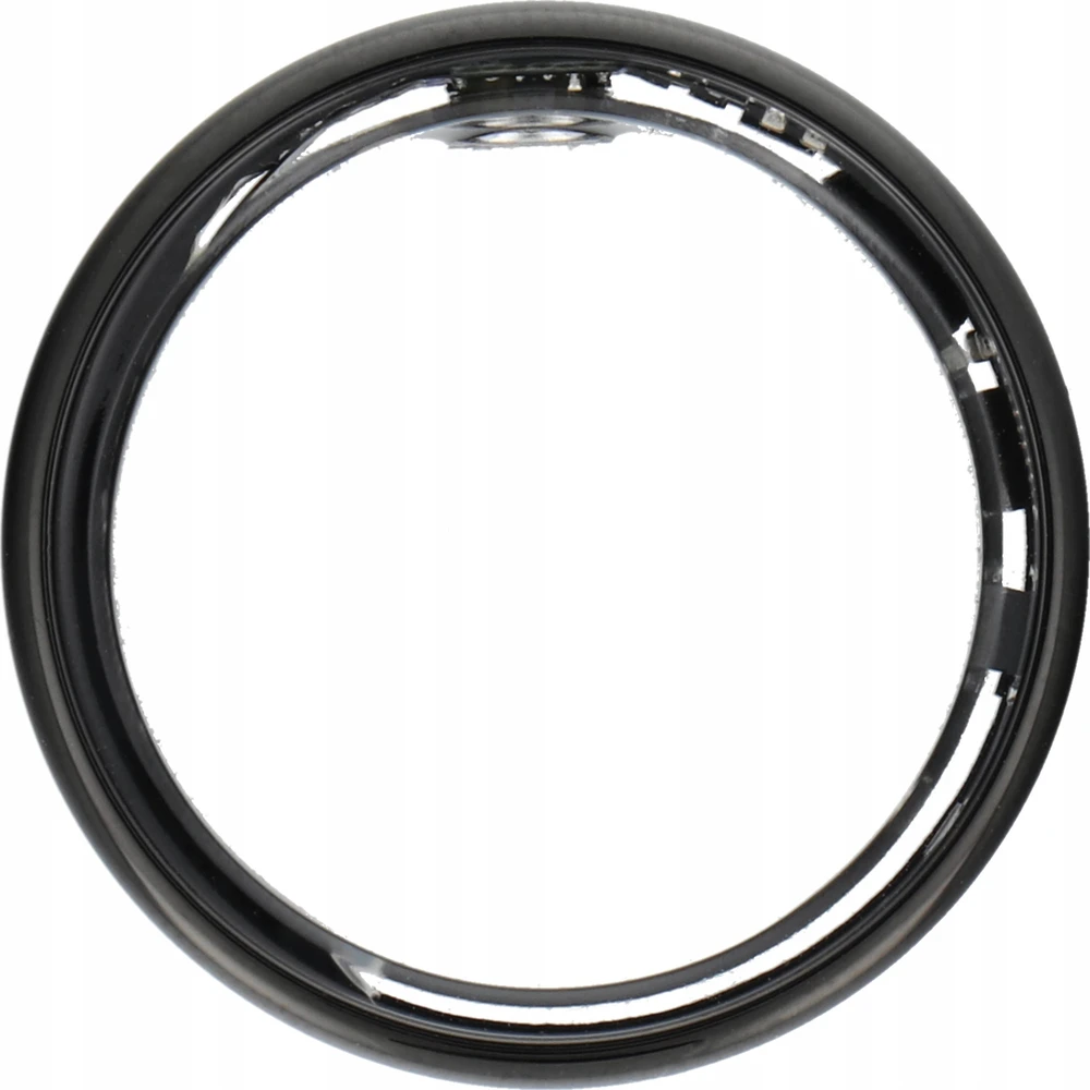 OEM Smart Ring R11M - išmanusis plieno žiedas su įkrovimo dėžute, 8 dydis (18,1 mm), juodas