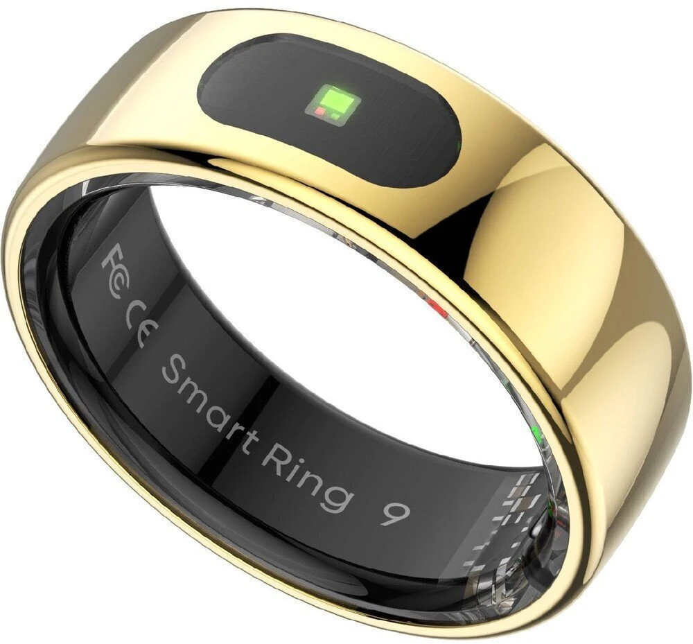 Išmanusis žiedas Powerton SMART RING PRO, aukso spalvos, 13 dydis