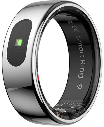 Išmanusis žiedas Powerton SMART RING PRO, sidabro spalvos, 9 dydis