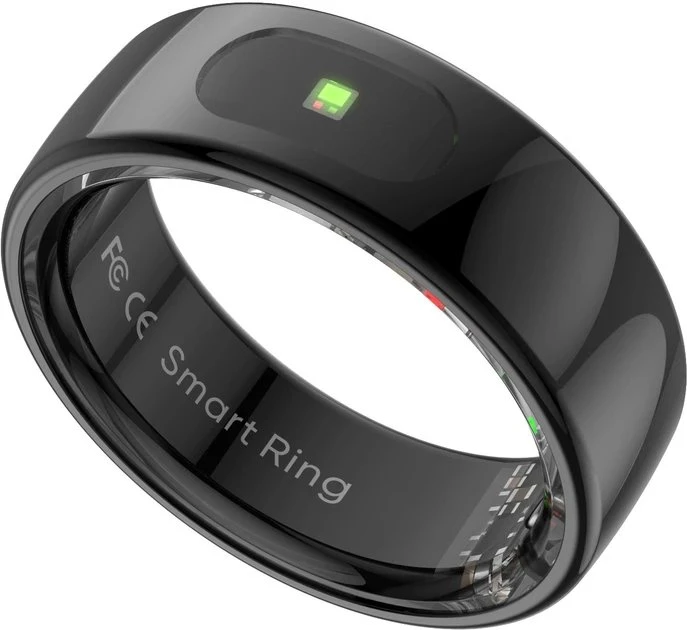 Išmanusis žiedas Powerton SMART RING PRO, juodos spalvos, 8 dydis